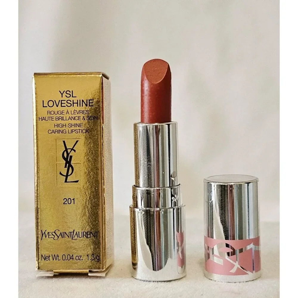 New Yves Saint Laurent (YSL) Loveshine High-Shine Caring Lipstick 201 mini